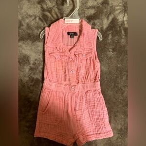 Pink “Girls” Romper